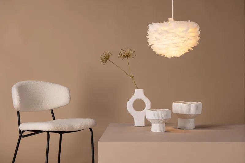 Nicola Pendellampe 20 cm - Hvit - Belysning - Innendørsbelysning & Lamper - Taklampe - Pendellamper & Hengelamper