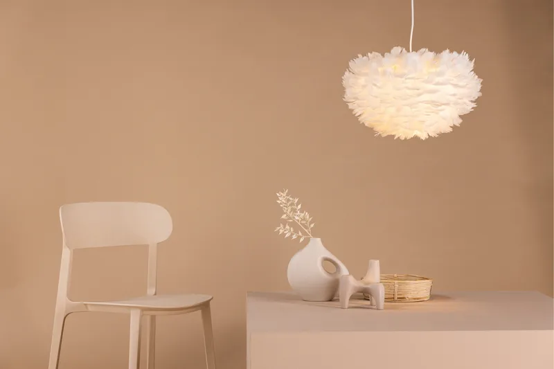 Nicola Pendellampe 25 cm - Hvit - Belysning - Innendørsbelysning & Lamper - Taklampe - Pendellamper & Hengelamper