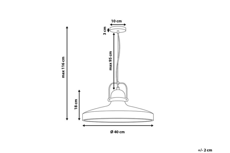 Noatak Taklampe 40 cm - Grå - Taklampe kjøkken - Vinduslampe hengende - Vinduslampe - Pendellamper & Hengelamper - Soveromslampe - Stuelampe
