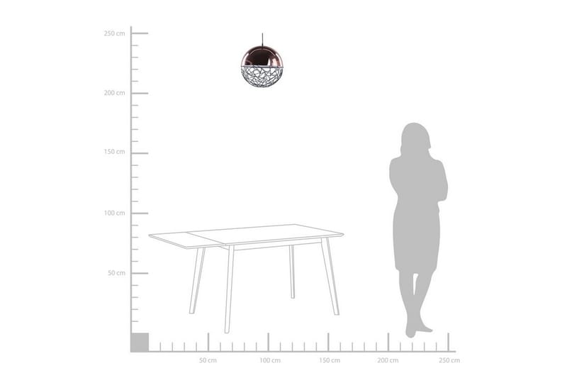Padma Taklampe 35 cm - Kobber - Taklampe kjøkken - Vinduslampe hengende - Vinduslampe - Pendellamper & Hengelamper - Soveromslampe - Stuelampe