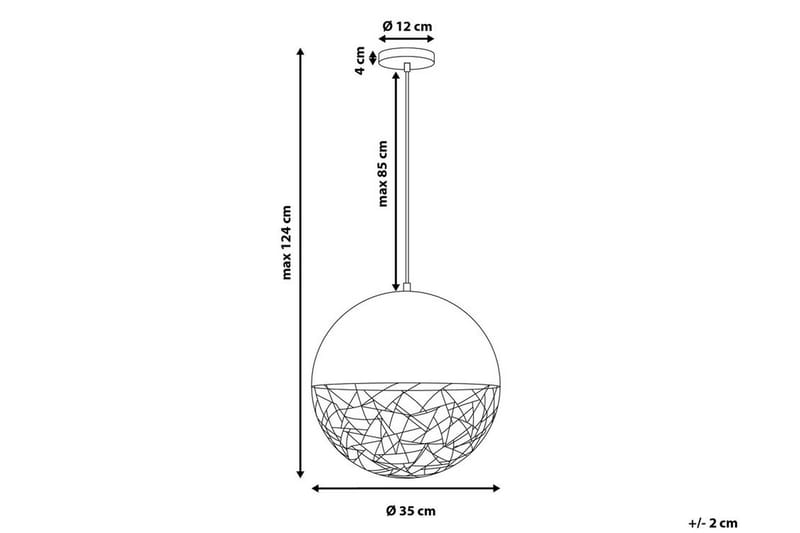 Padma Taklampe 35 cm - Svart - Taklampe kjøkken - Vinduslampe hengende - Vinduslampe - Pendellamper & Hengelamper - Soveromslampe - Stuelampe