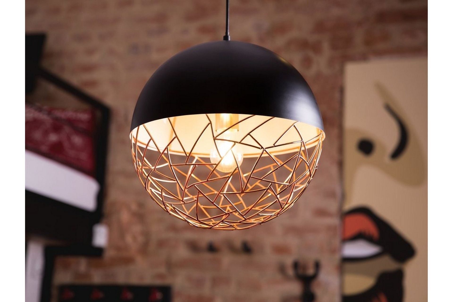 Padma Taklampe 35 cm - Svart