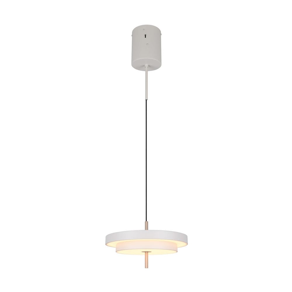 Pendel TRIO Keaton - 1 lampe 40 cm, varm grå