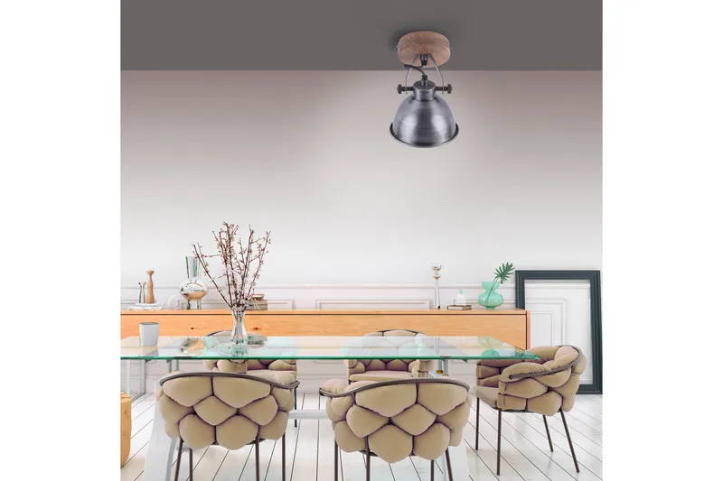 SAMIA Tak/vegglampe - Grå / Natur - Belysning - Innendørsbelysning & Lamper - Taklampe - Pendellamper & Hengelamper