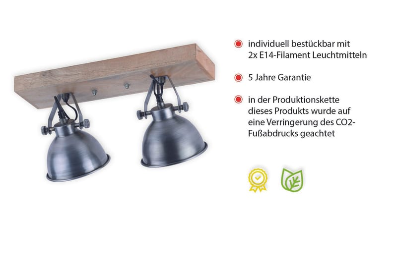 SAMIA Tak/vegglampe - Grå / Natur - Belysning - Innendørsbelysning & Lamper - Taklampe - Pendellamper & Hengelamper