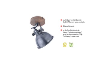 SAMIA Tak/vegglampe - Grå / Natur - Belysning - Innendørsbelysning & Lamper - Taklampe - Pendellamper & Hengelamper
