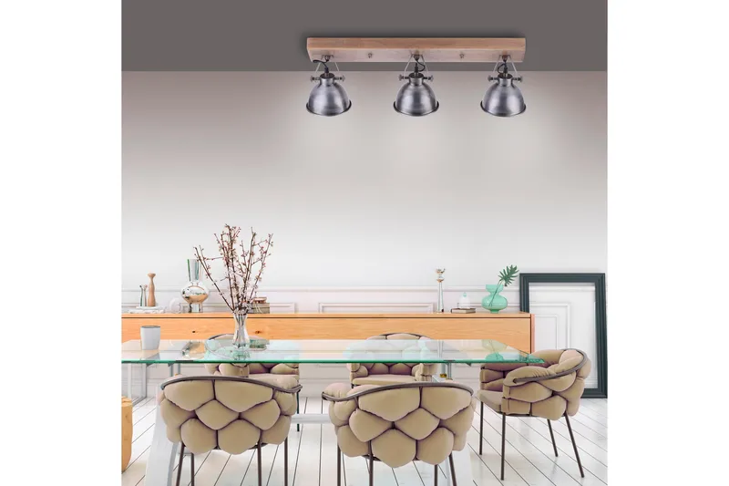 SAMIA Tak/vegglampe - Grå / Natur - Belysning - Innendørsbelysning & Lamper - Taklampe - Pendellamper & Hengelamper