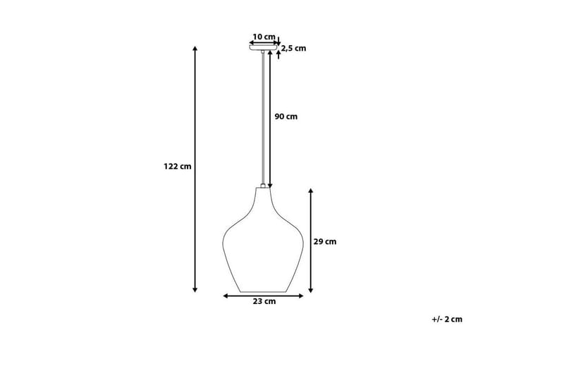 Sangone Taklampe 23 cm - Sølv - Belysning - Innendørsbelysning & Lamper - Taklampe - Pendellamper & Hengelamper