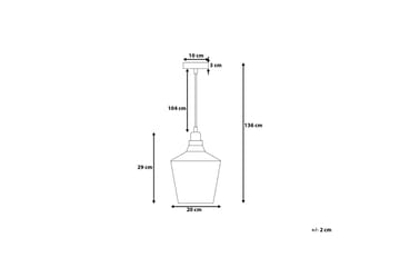 Santon Taklampe 20 cm - Transparent - Belysning - Innendørsbelysning & Lamper - Taklampe - Pendellamper & Hengelamper