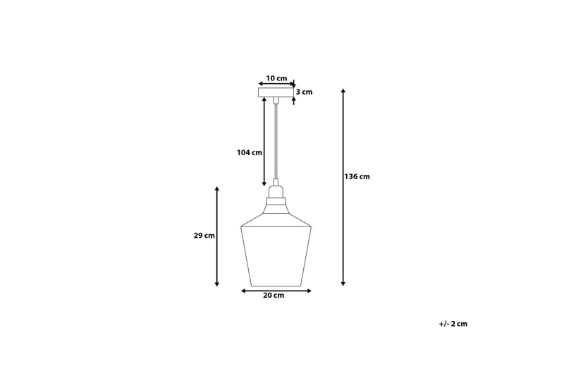 Santon Taklampe 20 cm - Transparent - Belysning - Innendørsbelysning & Lamper - Taklampe - Pendellamper & Hengelamper