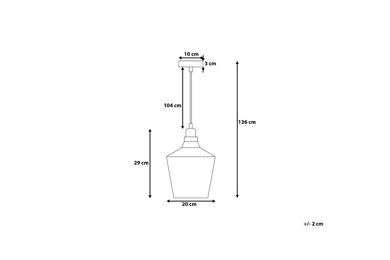 Santon Taklampe 20 cm - Transparent - Taklampe kjøkken - Vinduslampe hengende - Vinduslampe - Pendellamper & Hengelamper - Soveromslampe - Stuelampe