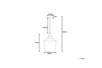Santon Taklampe 20 cm - Transparent - Belysning - Innendørsbelysning & Lamper - Taklampe - Pendellamper & Hengelamper