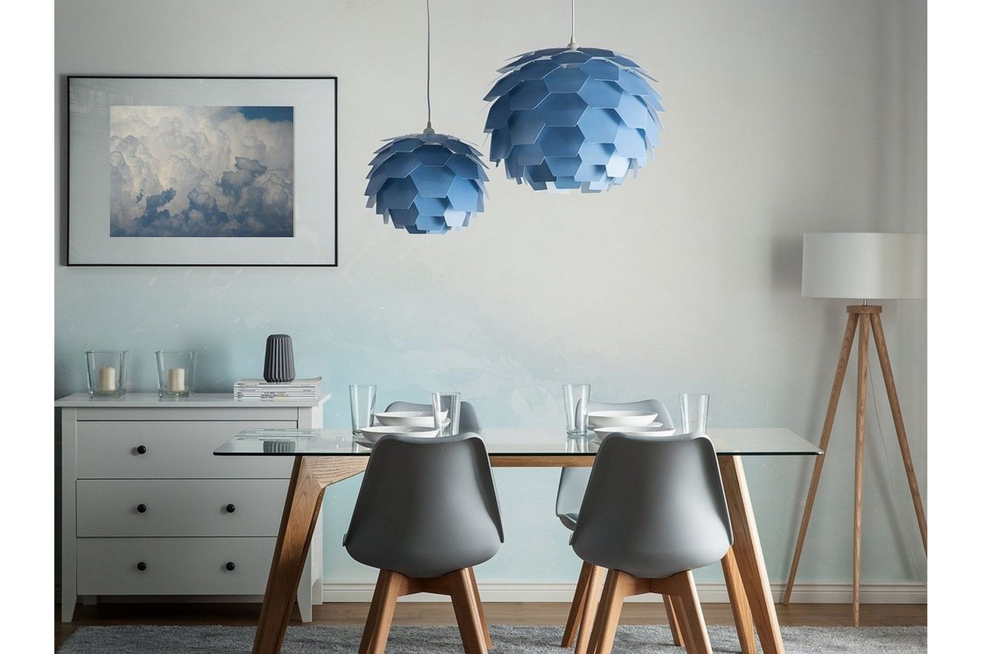 Segre Taklampe 40 cm - Blå