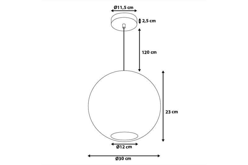 Seine Taklampe 30 cm - Kobber - Taklampe kjøkken - Vinduslampe hengende - Vinduslampe - Pendellamper & Hengelamper - Soveromslampe - Stuelampe