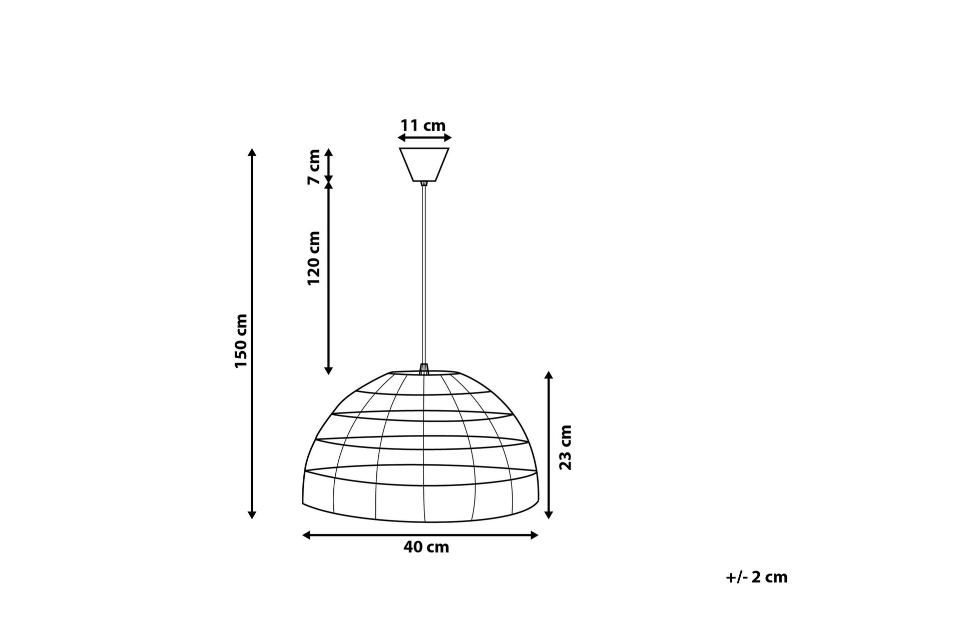 Selenge Taklampe 40 cm - Brun - Belysning - Innendørsbelysning & Lamper - Taklampe - Pendellamper & Hengelamper