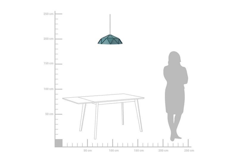 Senia Taklampe 45 cm - Blå - Taklampe kjøkken - Vinduslampe hengende - Vinduslampe - Pendellamper & Hengelamper - Soveromslampe - Stuelampe