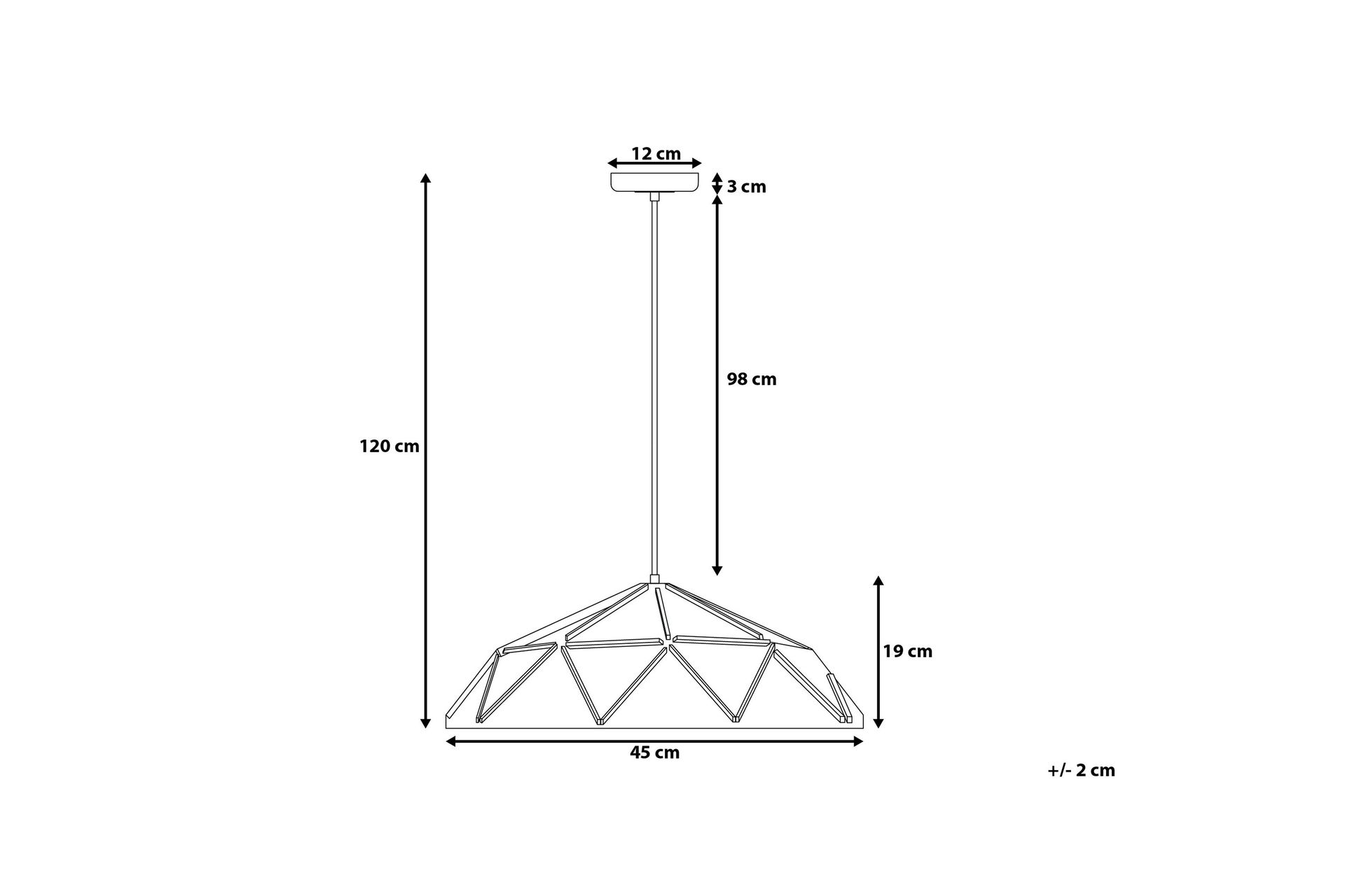 Senia Taklampe 45 cm - Blå - Belysning - Innendørsbelysning & Lamper - Taklampe - Pendellamper & Hengelamper