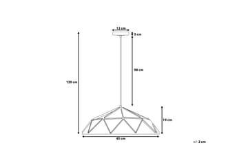 Senia Taklampe 45 cm - Blå - Belysning - Innendørsbelysning & Lamper - Taklampe - Pendellamper & Hengelamper