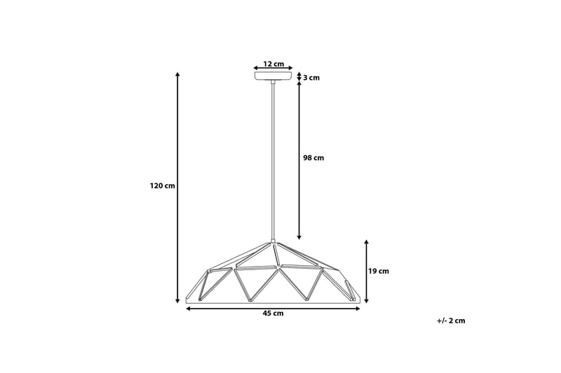 Senia Taklampe 45 cm - Rosa - Belysning - Innendørsbelysning & Lamper - Taklampe - Pendellamper & Hengelamper