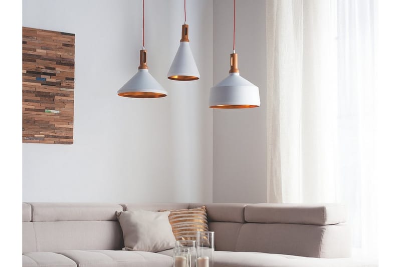 Sepik Taklampe 34 cm - Hvit - Belysning - Innendørsbelysning & Lamper - Taklampe - Pendellamper & Hengelamper
