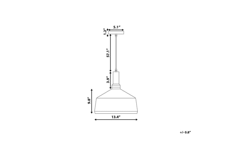Sepik Taklampe 34 cm - Hvit - Belysning - Innendørsbelysning & Lamper - Taklampe - Pendellamper & Hengelamper
