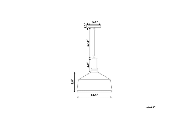 Sepik Taklampe 34 cm - Hvit - Taklampe kjøkken - Vinduslampe hengende - Vinduslampe - Pendellamper & Hengelamper - Soveromslampe - Stuelampe