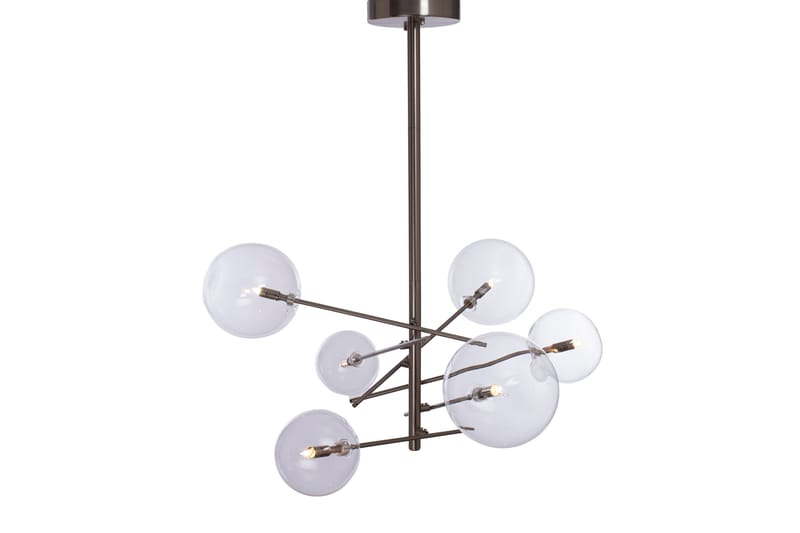 Sphere Taklampe 6 Lys Sølv - AG Home & Light - Taklampe kjøkken - Vinduslampe hengende - Vinduslampe - Pendellamper & Hengelamper - Soveromslampe - Stuelampe