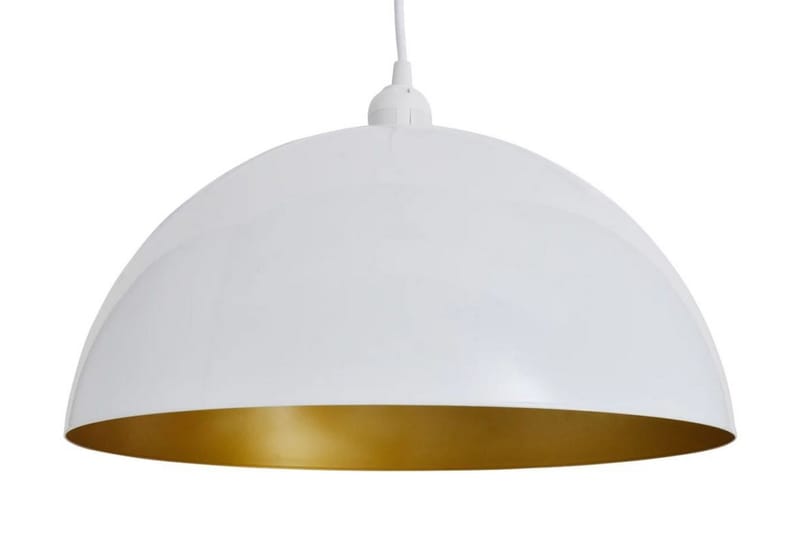 Taklampe 2 stk høydejusterbar halvkuleformet hvit - Hvit/Gull - Belysning - Innendørsbelysning & Lamper - Taklampe - Pendellamper & Hengelamper