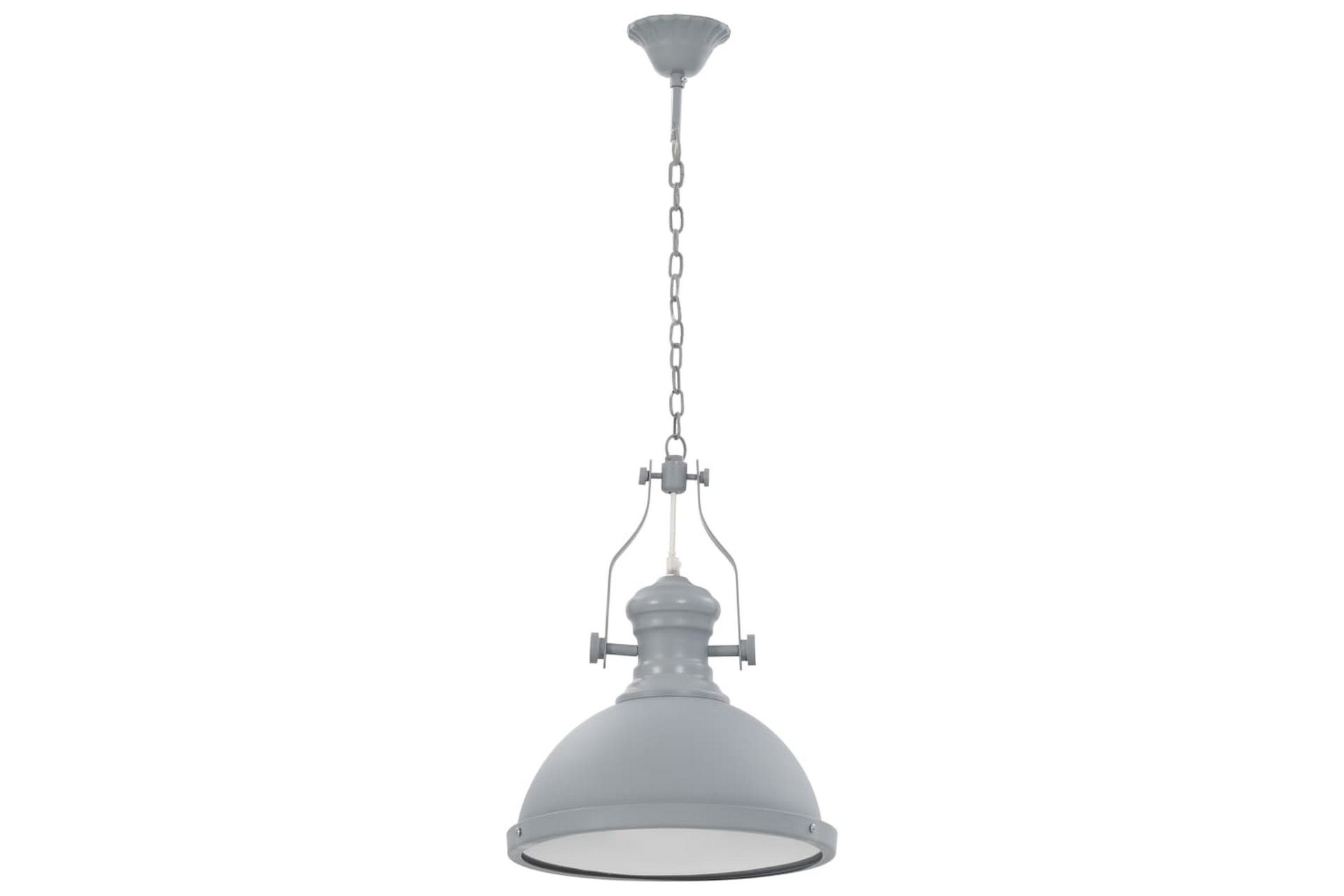 Taklampe grå rund E27 - Grå - Belysning - Innendørsbelysning & Lamper - Taklampe - Pendellamper & Hengelamper