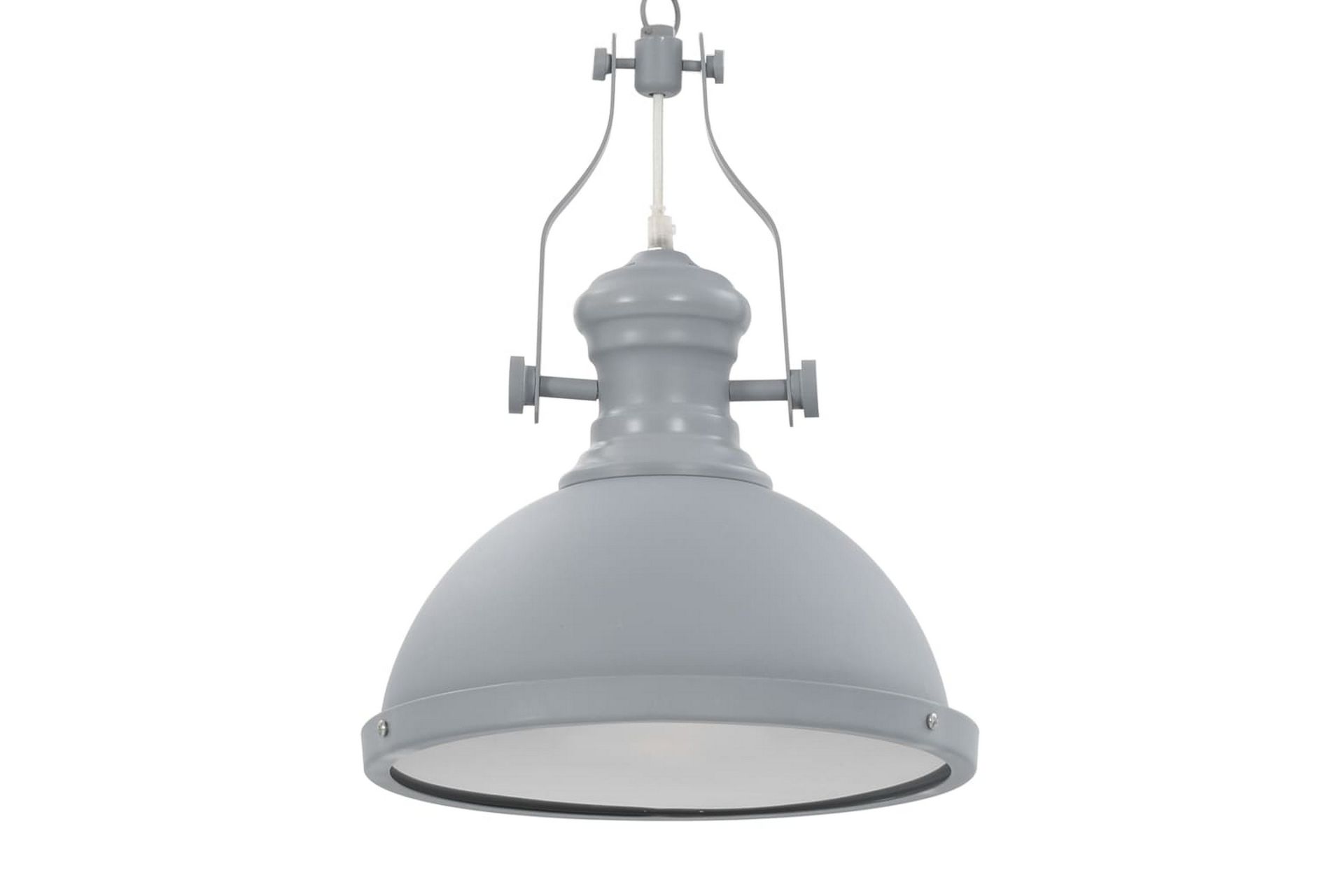 Taklampe grå rund E27 - Grå - Belysning - Innendørsbelysning & Lamper - Taklampe - Pendellamper & Hengelamper