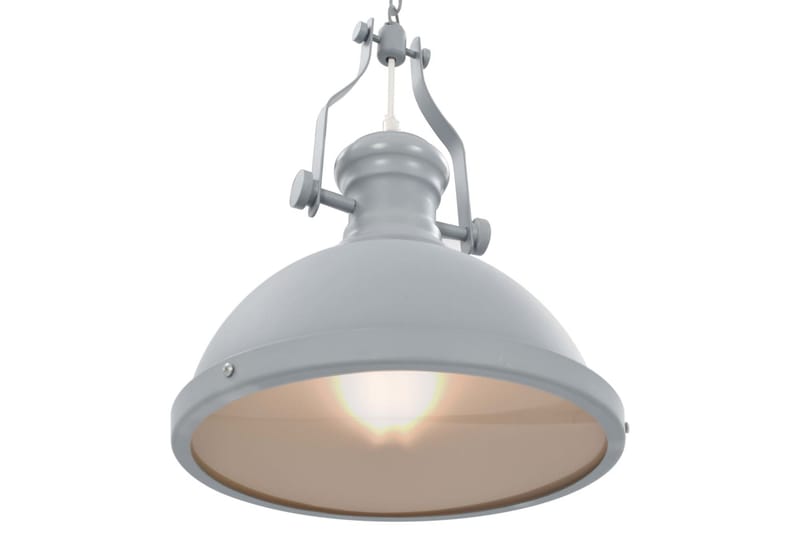 Taklampe grå rund E27 - Grå - Belysning - Innendørsbelysning & Lamper - Taklampe - Pendellamper & Hengelamper