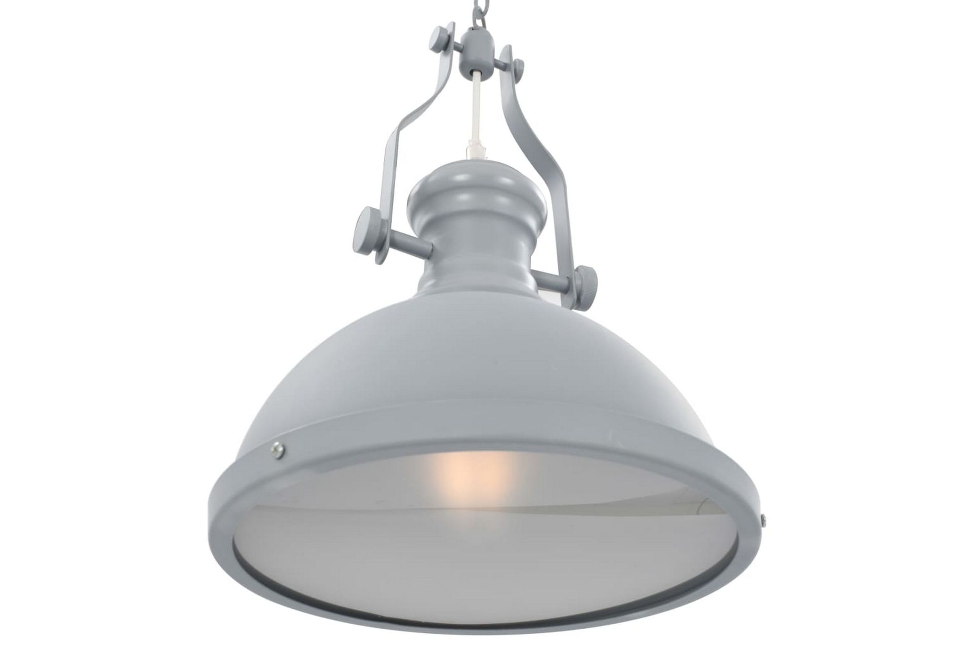 Taklampe grå rund E27 - Grå - Belysning - Innendørsbelysning & Lamper - Taklampe - Pendellamper & Hengelamper
