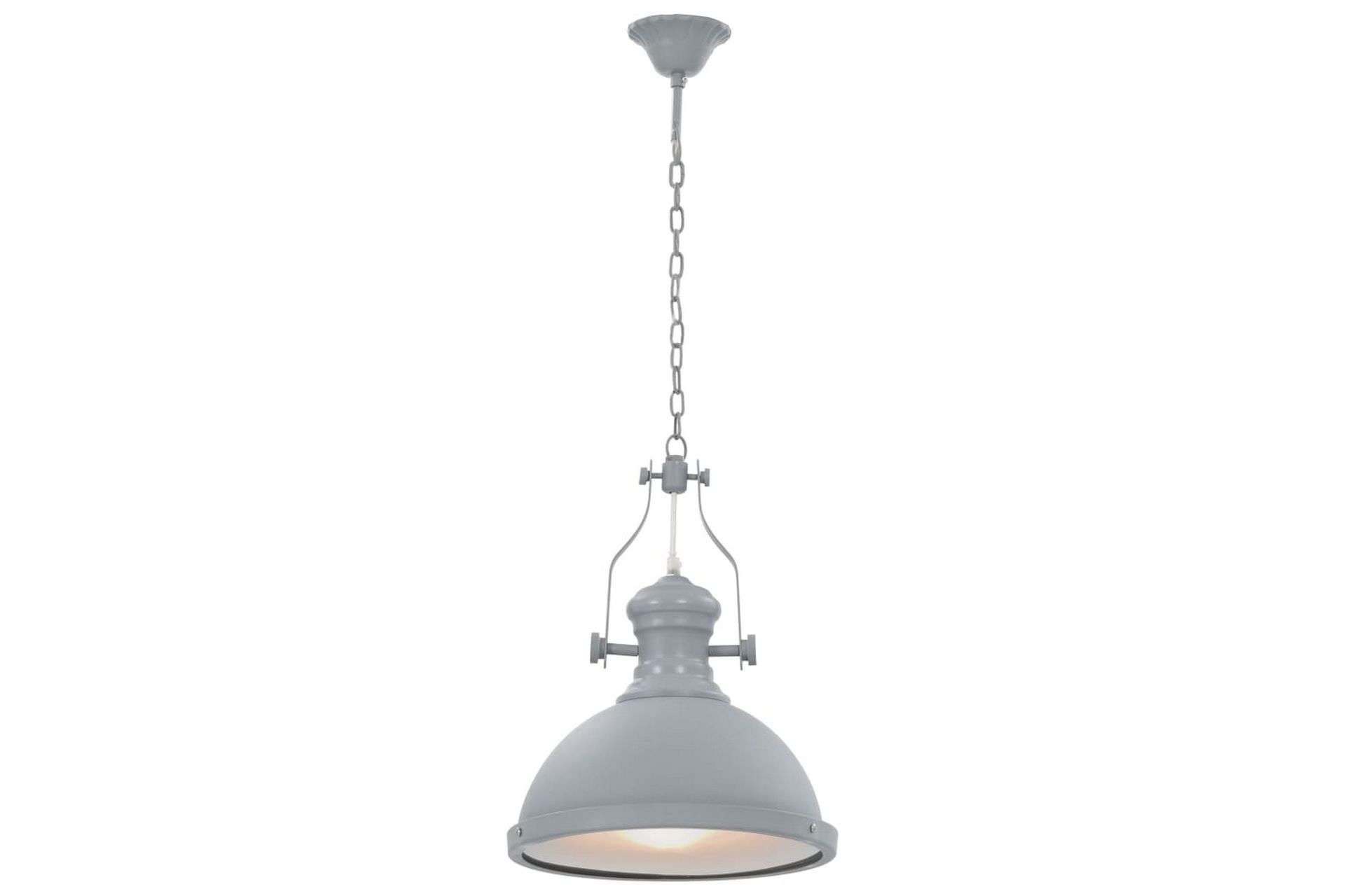 Taklampe grå rund E27 - Grå - Belysning - Innendørsbelysning & Lamper - Taklampe - Pendellamper & Hengelamper