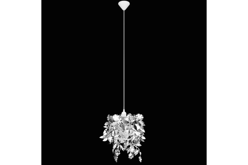 Taklampe/lysekrone løvpaletter 21,5 x 30 cm sølv - Sølv - Belysning - Innendørsbelysning & Lamper - Taklampe - Pendellamper & Hengelamper