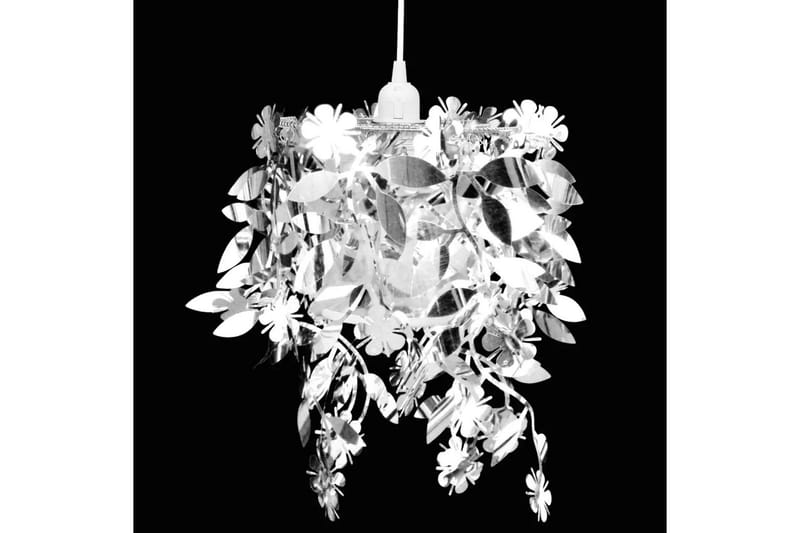 Taklampe/lysekrone løvpaletter 21,5 x 30 cm sølv - Sølv - Belysning - Innendørsbelysning & Lamper - Taklampe - Pendellamper & Hengelamper