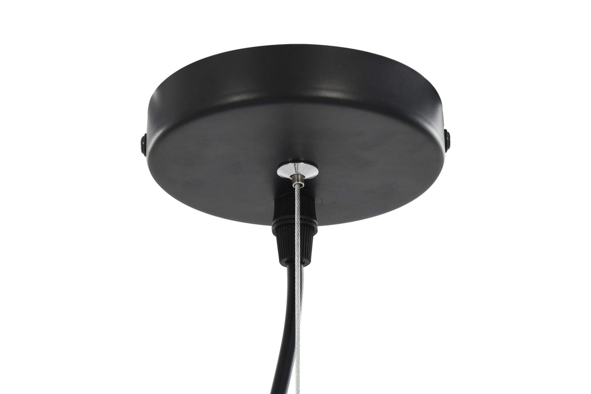 Taklamper 2 stk svart og gull halvkuleformet 40 cm E27 - Svart - Belysning - Innendørsbelysning & Lamper - Taklampe - Pendellamper & Hengelamper