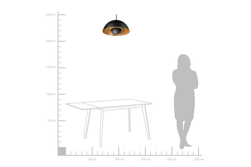 Thames Plafond 50 cm - Svart - Belysning - Innendørsbelysning & Lamper - Taklampe - Pendellamper & Hengelamper