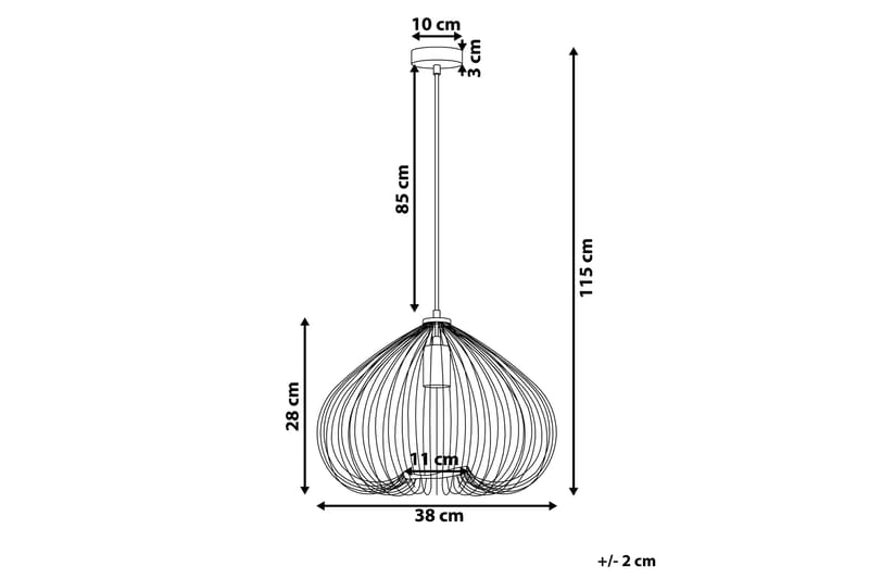 Tordino Plafond 38 cm - Kobber - Belysning - Innendørsbelysning & Lamper - Taklampe - Pendellamper & Hengelamper