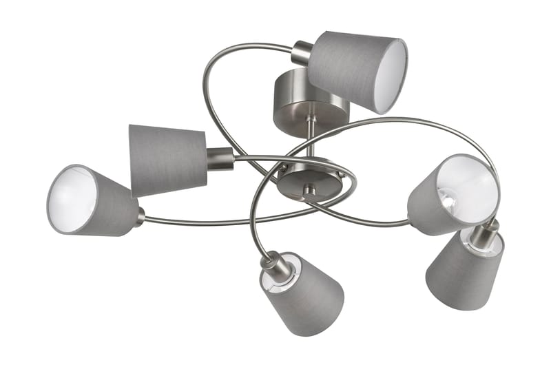 Troy Taklampe 6L - Grå - Taklampe kjøkken - Vinduslampe hengende - Vinduslampe - Pendellamper & Hengelamper - Soveromslampe - Stuelampe