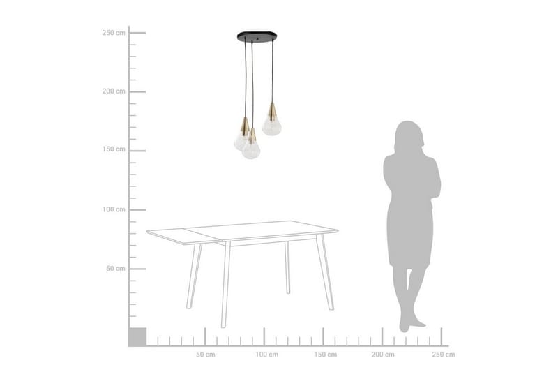 Vesle Taklampe 30 cm - Transparent - Taklampe kjøkken - Vinduslampe hengende - Vinduslampe - Pendellamper & Hengelamper - Soveromslampe - Stuelampe