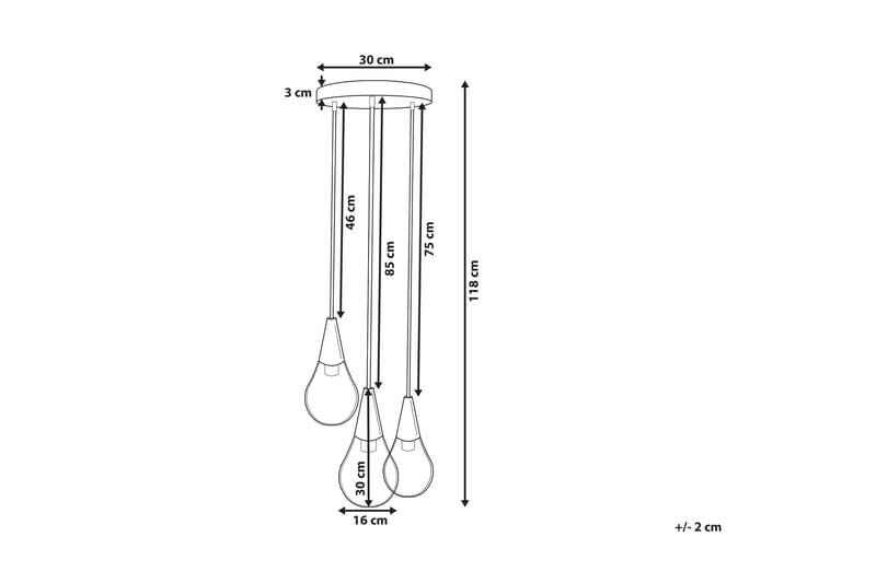 Vesle Taklampe 30 cm - Transparent - Taklampe kjøkken - Vinduslampe hengende - Vinduslampe - Pendellamper & Hengelamper - Soveromslampe - Stuelampe