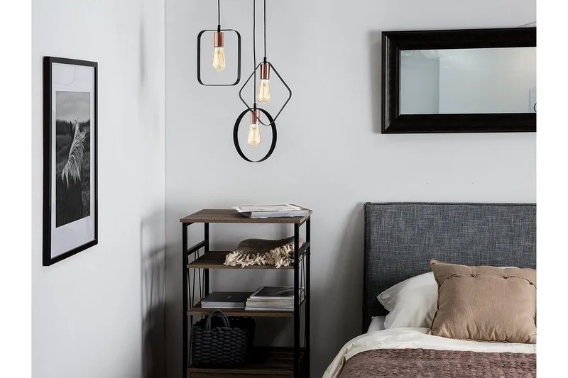 Vomano Taklampe 25 cm, Svart