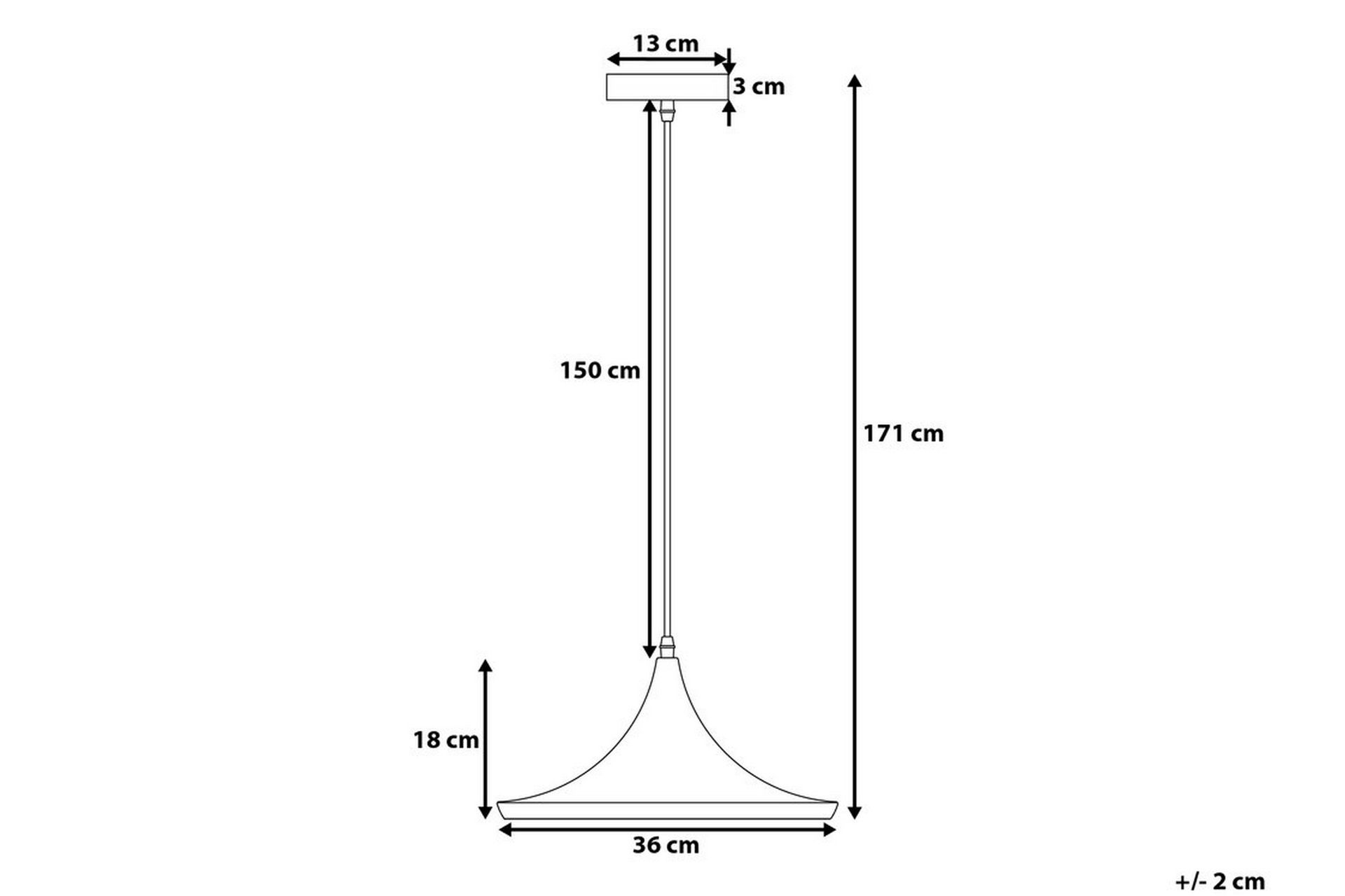Yamuna Taklampe 36 cm - Svart - Belysning - Innendørsbelysning & Lamper - Taklampe - Pendellamper & Hengelamper