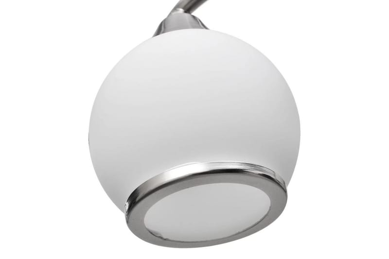 240987 Taklampe med glasskuler på vinkelspor - Hvit - Belysning - Innendørsbelysning & Lamper - Taklampe - Plafondlampe