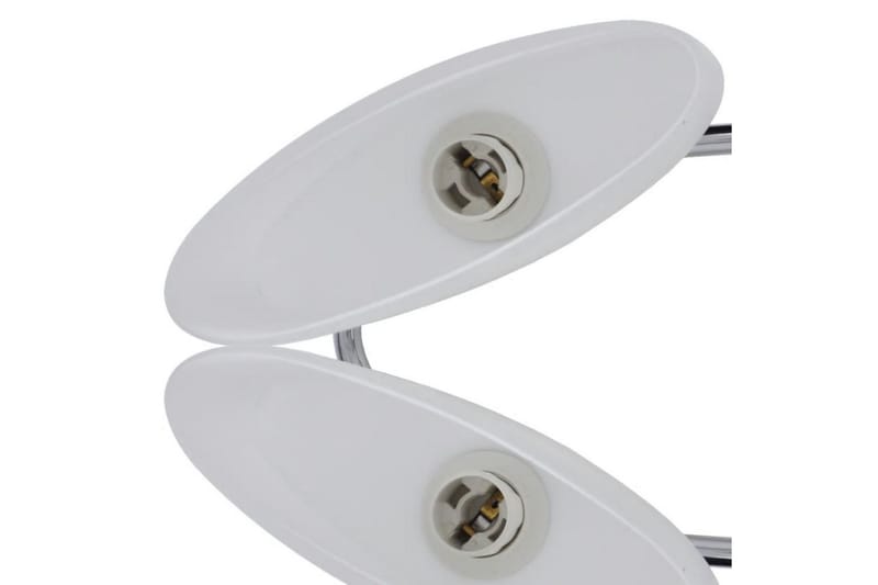 Ellipsoide Taklampe med Glasskjerm - 4 E14 Prer - Hvit/Krom - Belysning - Innendørsbelysning & Lamper - Taklampe - Plafondlampe