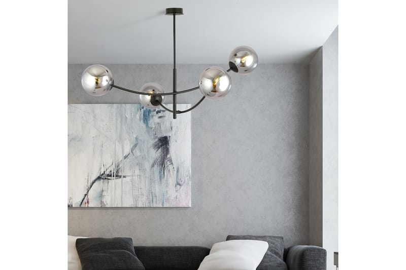 Hunter 4 plafond Svart - Scandinavian Choice - Plafondlampe - Stuelampe - Soveromslampe