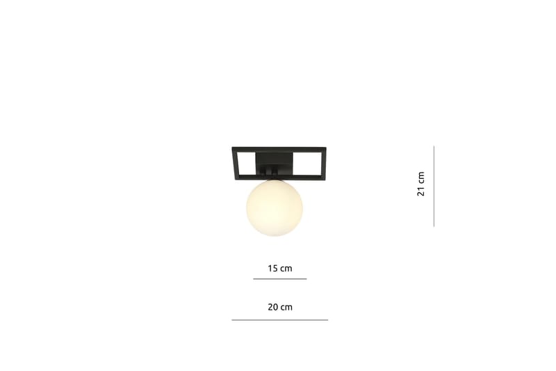 Imago 1E plafond Svart - Scandinavian Choice - Plafondlampe - Stuelampe - Soveromslampe