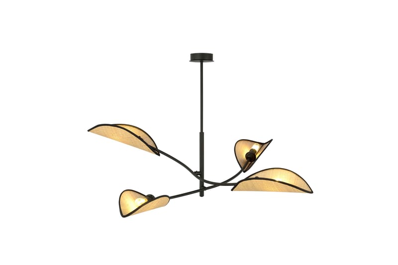 Lotus 4 plafond Svart - Scandinavian Choice - Plafondlampe - Stuelampe - Soveromslampe