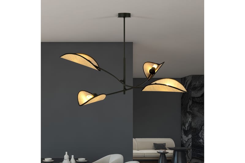 Lotus 4 plafond Svart - Scandinavian Choice - Plafondlampe - Stuelampe - Soveromslampe