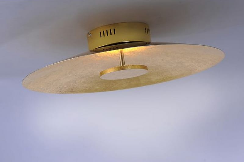 Plafond Stedten - Gull - Plafondlampe - Stuelampe - Soveromslampe